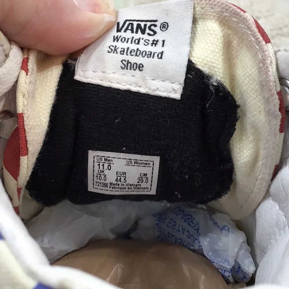 Vans men’s multicolor checkerboard high tops 11